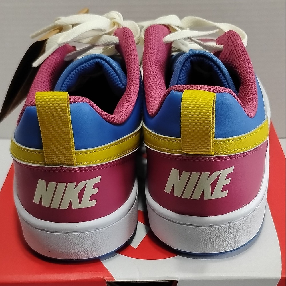 Nike Court Borough Low Recraft "Sweet Beet" and "Cornet Blue"" Kids Sneaker  7Y - Picture 5 of 6